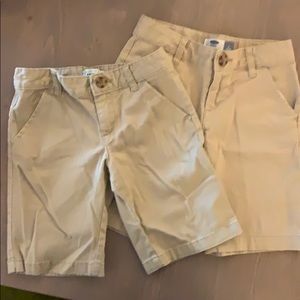 Lot of 2 Old Navy Khaki shorts